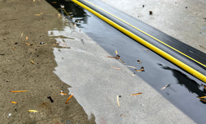 20mm garage door threshold seal holding back water and leaves from the garage